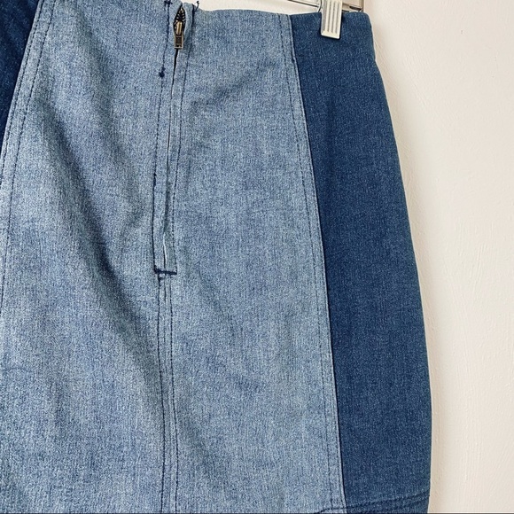 Free People Denim Mini Skirt. Blue. Sz 4. - Picture 4 of 9